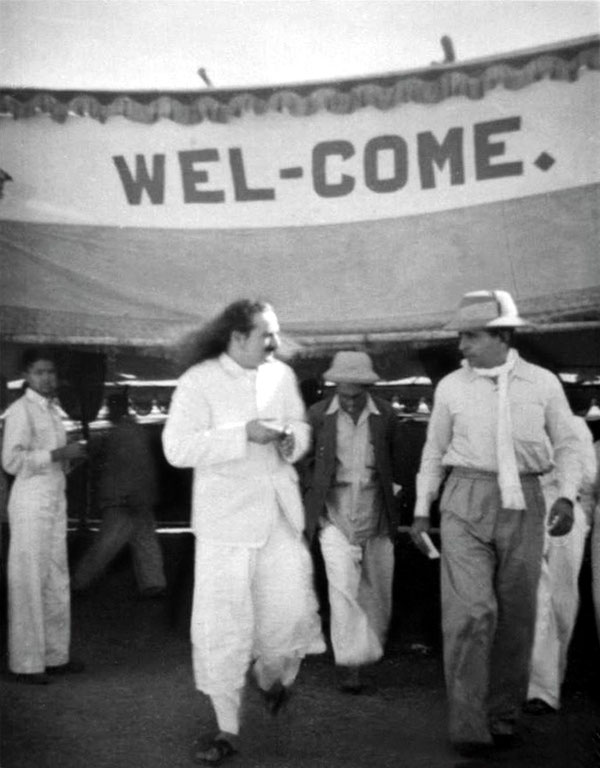 Meher Baba with Adi K. Irani