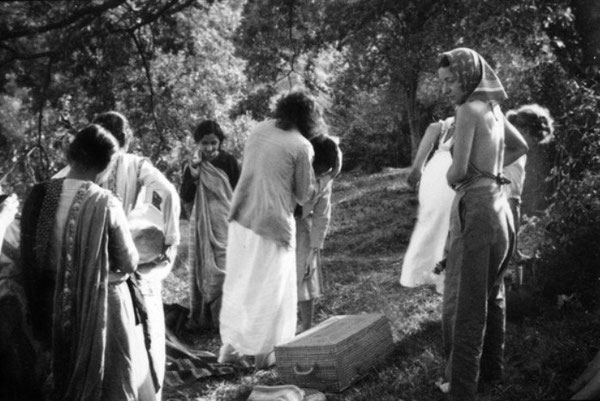 India : Delia on the right with scarf on her head ;  Courtesy of MN Collection Courtesy of MN Collection