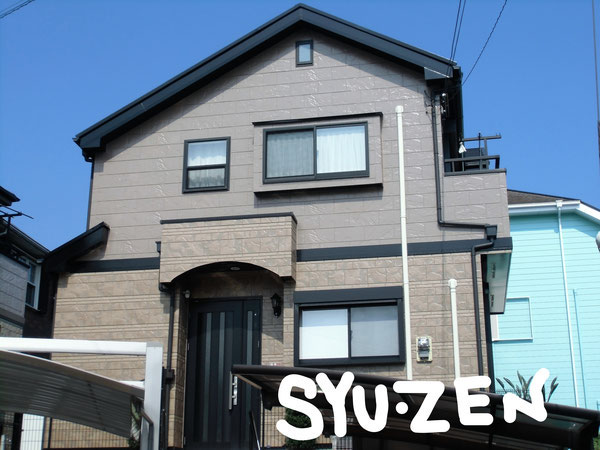 横浜市中区本牧緑が丘。クリヤーの外壁塗装。 目地交換工事。