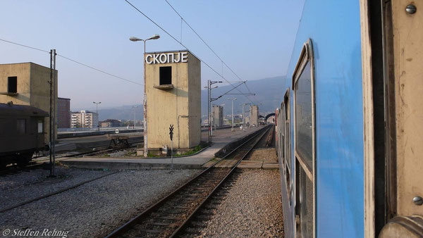 Einfahrt in Skopje