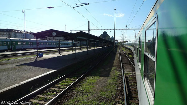 Einfahrt in Plzen