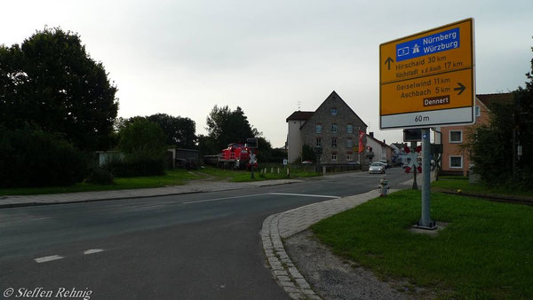 Einfahrt in Schlüsselfeld (7. September 2010)