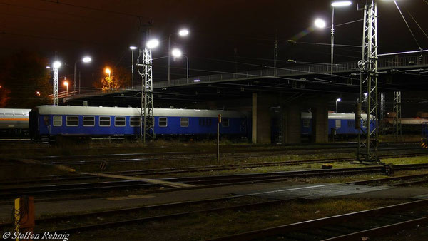 Begleitwagen für Castortransporte BDms 055, 51 80 09-70 801-8 und 51 80 09-70 802-6 (ex BDms 273 Nr. 51 80 82-70 076-7 und 82-70 090-8), Bamberg (Oktober 2007)
