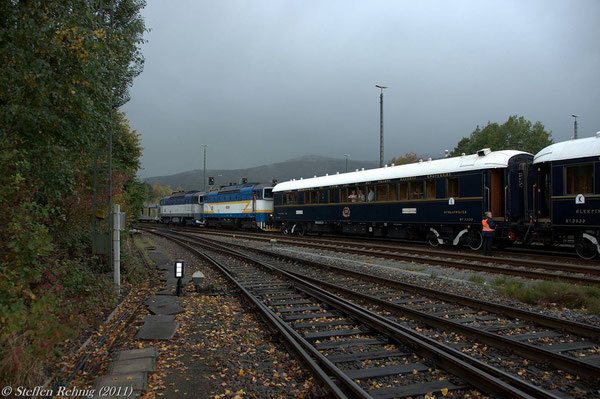 DER VENICE SIMPLON ORIENT EXPRESS BEIM ZWISCHENHALT ZUM ...