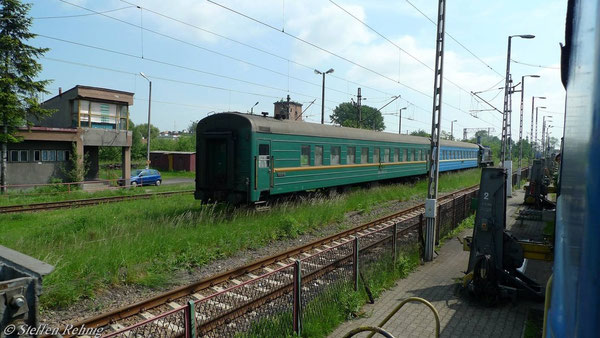 CFM Shlafwagen Chisinau (Kishinev) - Zmierinka - Przemysl - Warszawa in Przemysl (Mai 2010)