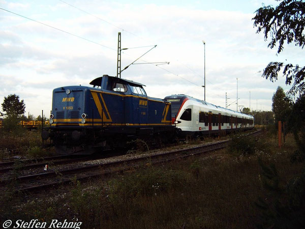 MWB 1353 (ex. DB V 100 2338/213 338-7) in Nürnberg Rbf (17. September 2004)