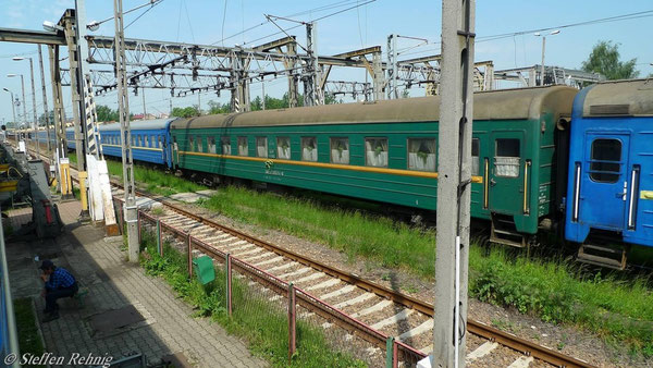 CFM Shlafwagen Chisinau (Kishinev) - Zmierinka - Przemysl - Warszawa in Przemysl (Mai 2010)