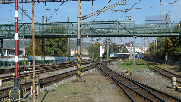 Einfahrt in Schmichov vom Abstellbahnhof kommend
