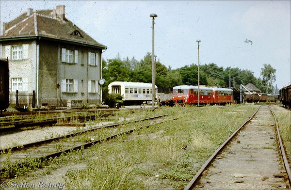 Basdorfer Behelfslokleitung im Rekowagen (1987)