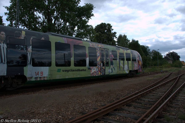 Fahrtende an der Gleissperre des Bhf. Seelingstädt