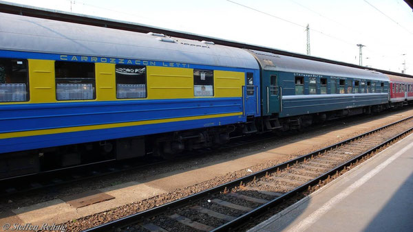 Kurswagen Budapest-Lviv im G16 "TISZA" in Budapest Keleti (Juni 2007)
