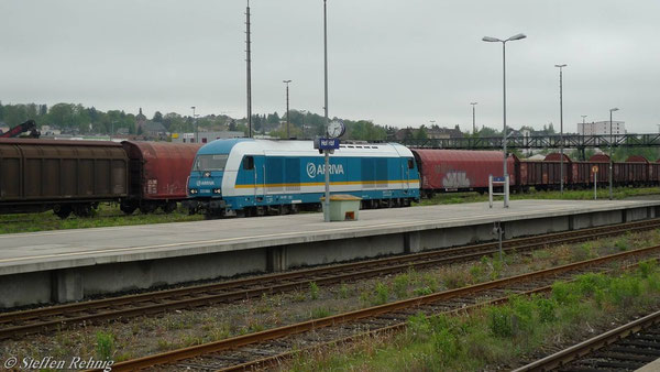 223 068 beim Umfahren des Zuges in Hof Hbf (Mai 2010)