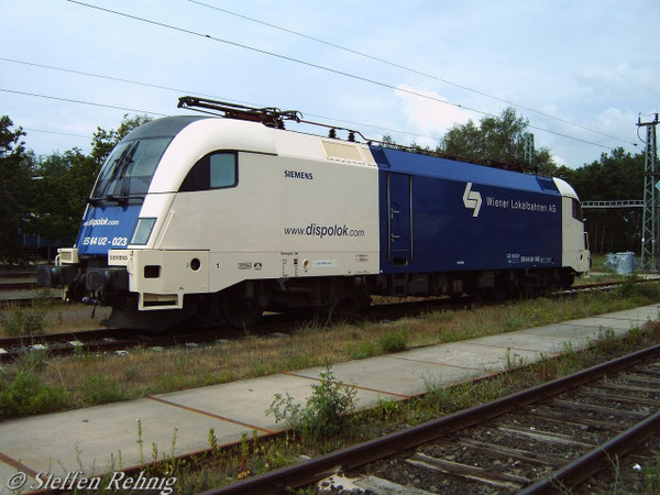 ES 64 U 2 023 (mit Neufolie "Wiener Lokalbahnen AG") in Nürnberg (10.6. 2005)
