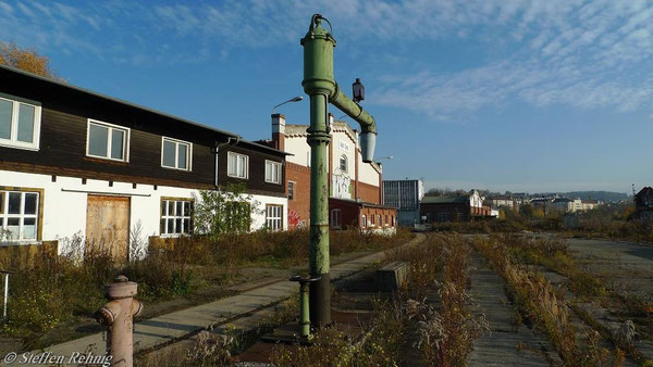 Drehscheiben Einfahrt (rechts) und Ausfahrt (links) (November 2010)