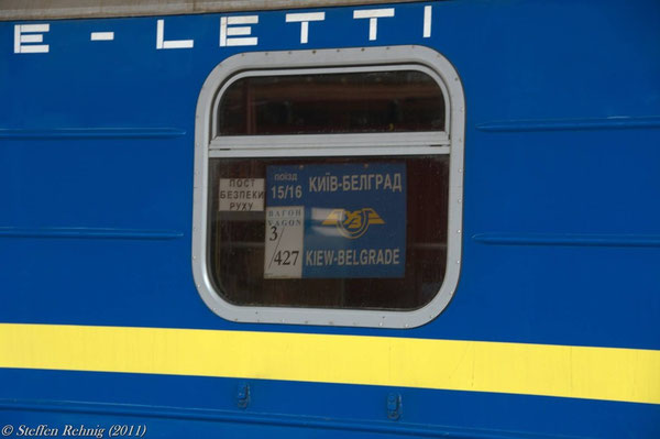 Schlafwagen Zug G 15 "TISZA" (Budapest Keleti 2011)