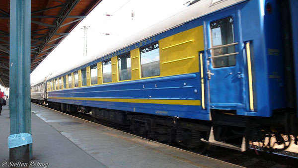 Kurswagen Budapest-Lviv im G16 "TISZA" in Budapest Keleti (Juni 2007)