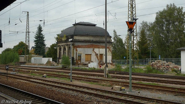 ....das Empfangsgebäude Gößnitz
