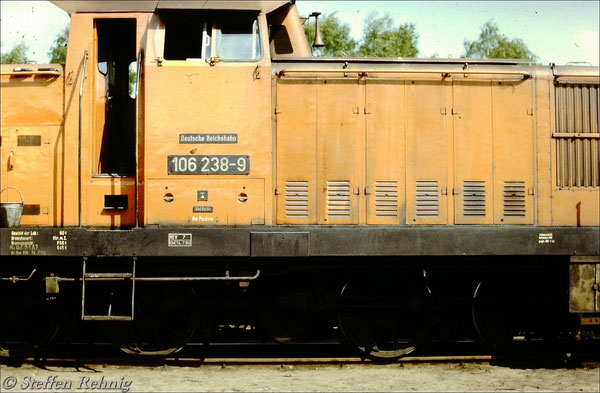 106 238-9 vom Bw Pankow in Basdorf (1987)