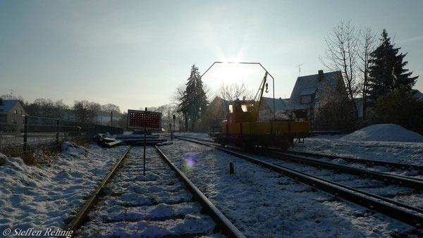 Ausfahrt von Gleis 1 (27. November 2010)