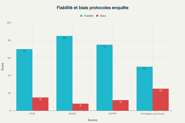 Comparaison de la fiabilité et des biais méthodologiques des principales enquêtes sur le sentiment d'insécurité en France