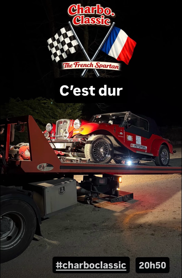 Rallye de Charbo Classic 2026 : abandon de The French Spartan