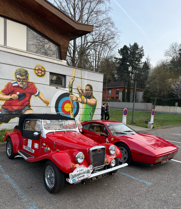 The French Spartan quelques minutes avant le départ du Rallye de Charbonnière Classic