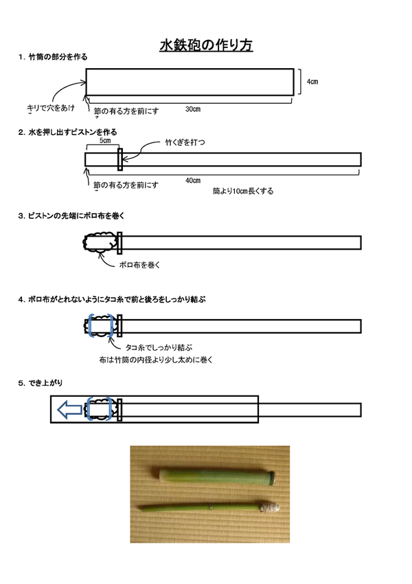 水鉄砲の作り方 里山のたまり場 御前山 いばらきさとやま楽校 茨城県 水鉄砲の作り方 里山のたまり場 御前山 いばらきさとやま楽校 茨城県