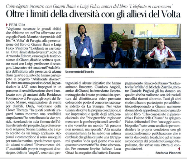 L'articolo a firma di Stefania Picciotti a pag.22