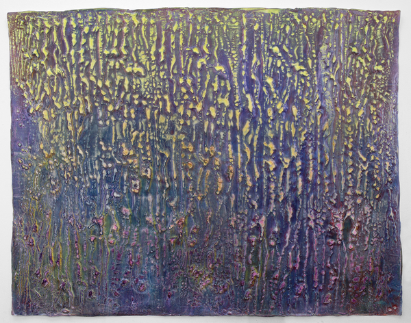 Enrico Niemann, Crust, 112 x 142 cm, 2020 (Acrylfarbe, Papier)