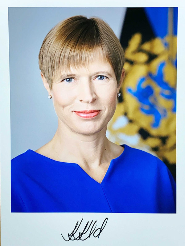 Autograph Kersti Kaljulaid Autogramm