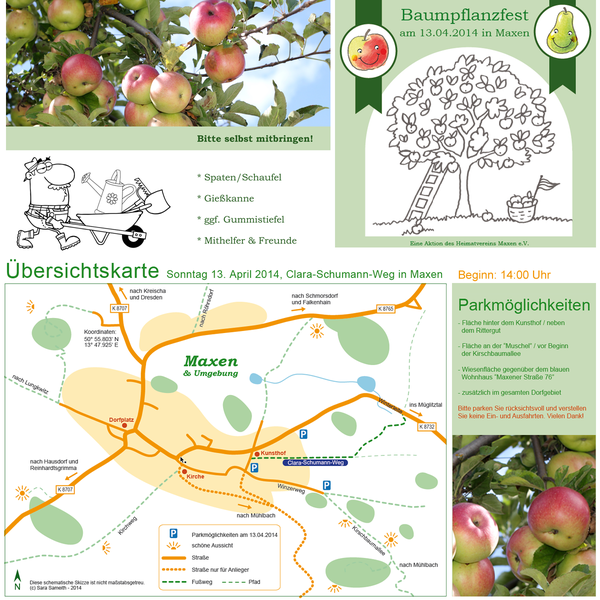 Übersichtskarte Baumpflanzfest 13.04.2014