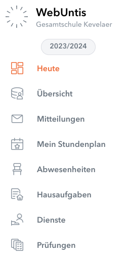 WebUntis Übersicht