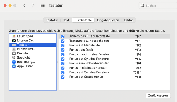 MAC OS Excel zwischen Fenstern wechseln