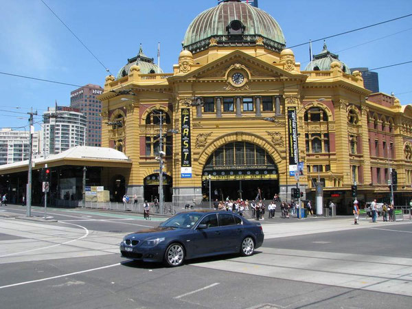 Der Hauptbahnhof von Melbourne