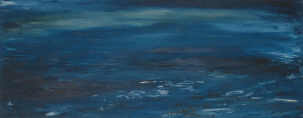 "Talking Waters", Juli 2013, 100% Leinengewebe, 40X100X3,8cm