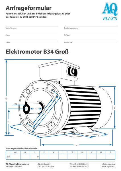 Elektromotor Anfrage Hilfe - Elektromotor von AQ Pluss Motoren