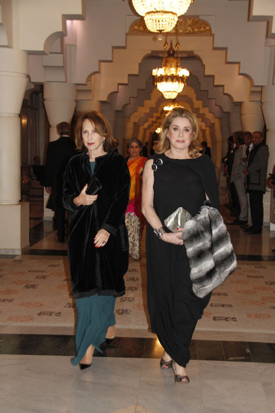 Nathalie BAYE et Catherine DENEUVE  Festival de Marrakech  2010 © Anik COUBLE