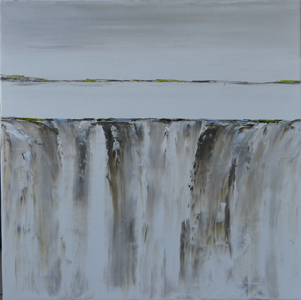 alain-belleguie-milkyfalls III H/T 50 cm x 50 cm (Collection privée)