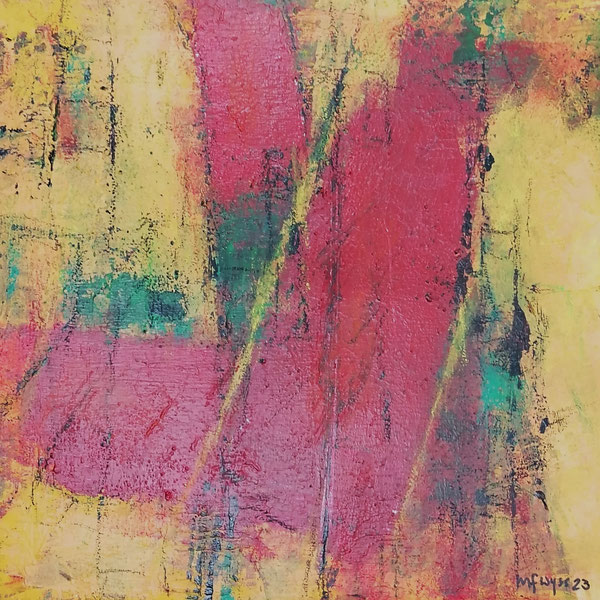 Michael F. Wyss, Immer wieder versuchen, Acryl, 50x50cm, 2023