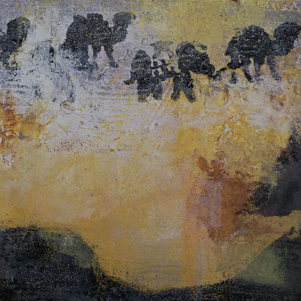 Michael F. Wyss, Phanatasiewelten, Acryl, 30x30cm, 2021