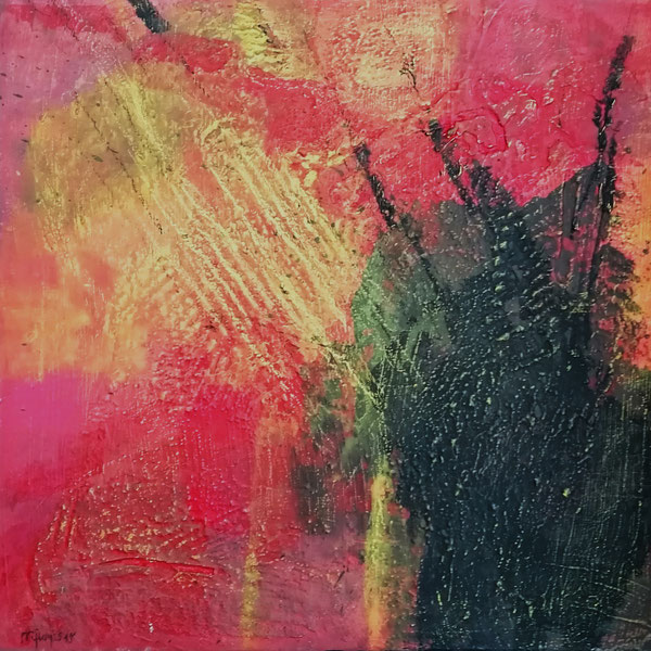 Michael F. Wyss. Geduld, Acryl, 50x50cm, 2018