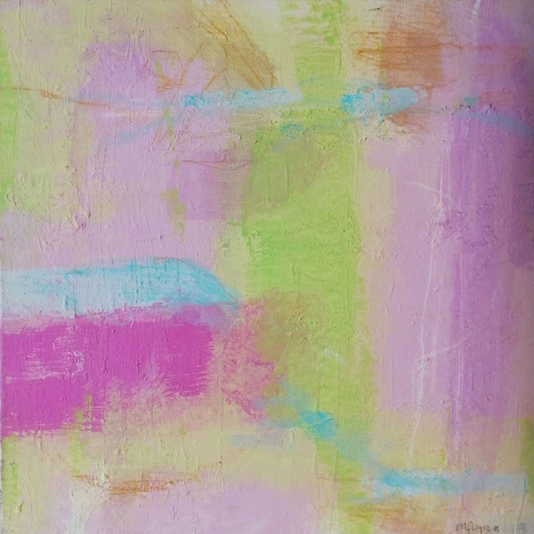 Michael F. Wyss, Meine Linie, Acryl, 50x50cm, 2020