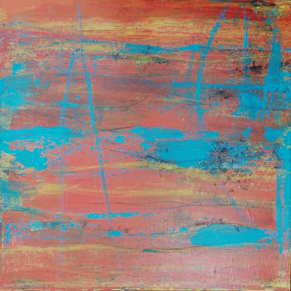 Michael F. Wyss, Leben, Acryl, 50x50cm, 2021 