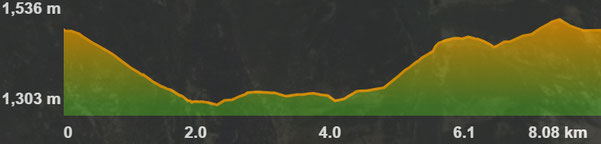 Perfil de la ruta circular als voltants de Palau de Cerdanya i Oceja