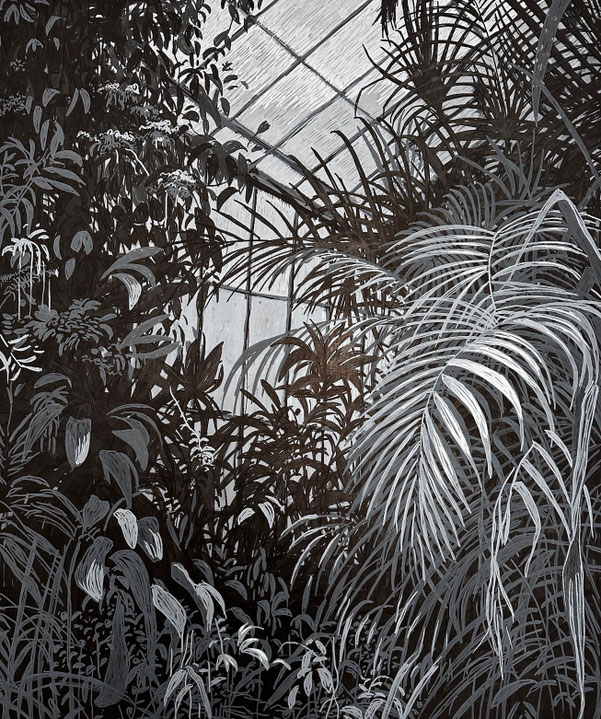 Asta Rode, Elysium, Acrylstift auf Leinwand, 100x120cm, 2026 