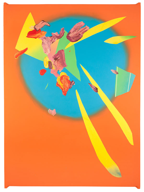 Collage Painting #5, 2016, mixed media on canvas on canvas, 180x130 cm 