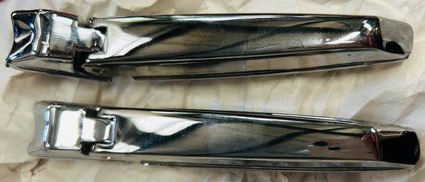 chrome trunk hinges Hillman Imp.
