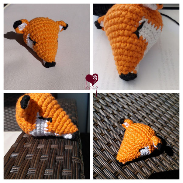 sleeping fox amigurumi crochet