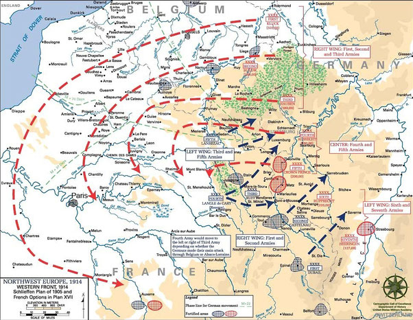 Schlieffen-Plan Quelle Wikipedia (engl.)