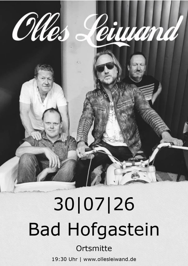 Olles Leiwand spielt live Austropop in Bad Hofgastein